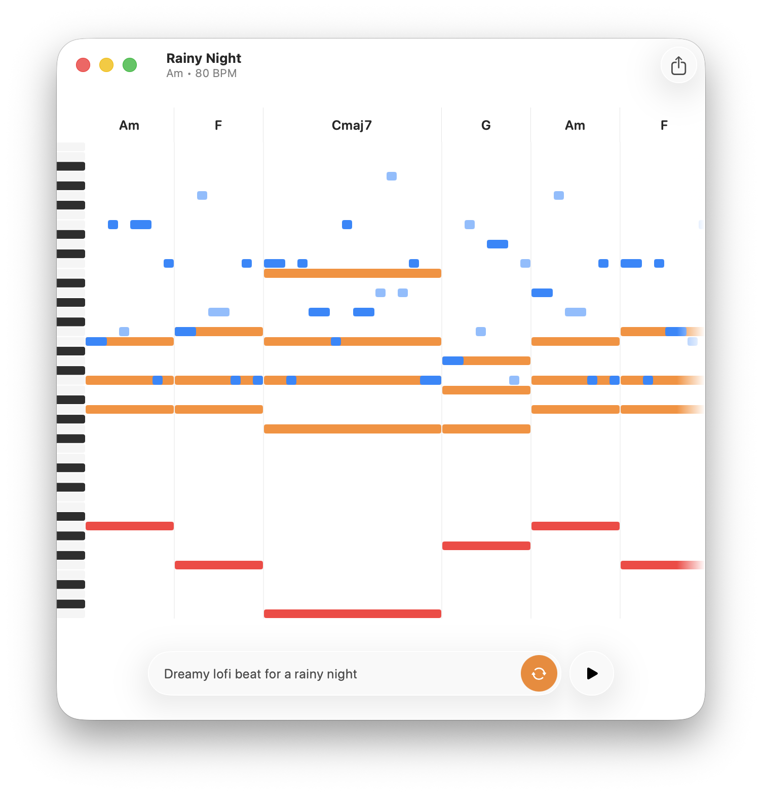 Muusa app screenshot